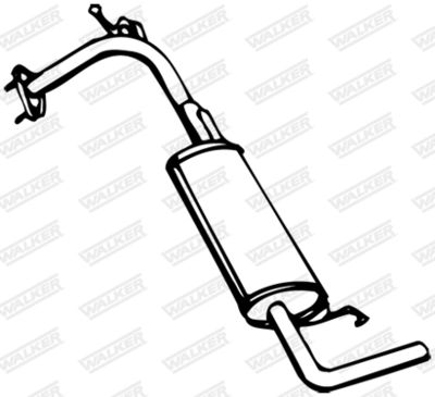 Rear Muffler WALKER 13130