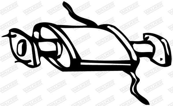 WALKER 13170 Front Muffler