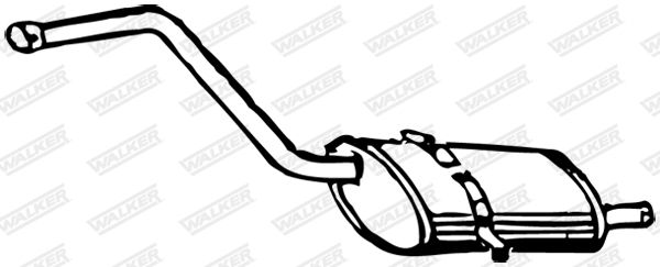 WALKER 13211 Centre Muffler