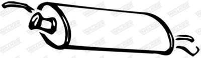 Rear Muffler WALKER 13236