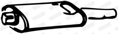 Front Muffler WALKER 13243