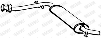 Front Muffler WALKER 13251
