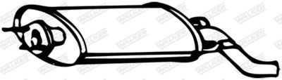 Rear Muffler WALKER 13263