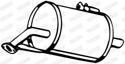 Rear Muffler WALKER 13274