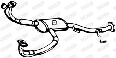 Front Muffler WALKER 13281