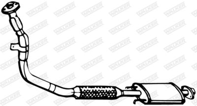 Front Muffler WALKER 13298