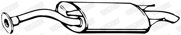 WALKER 13302 Rear Muffler