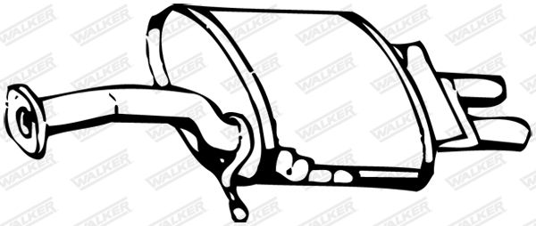 WALKER 13310 Rear Muffler