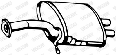 Rear Muffler WALKER 13311