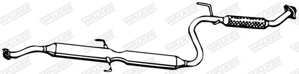 WALKER 13321 Centre Muffler