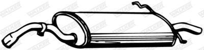 Rear Muffler WALKER 13326