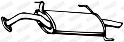 Rear Muffler WALKER 13329