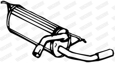 Rear Muffler WALKER 13354