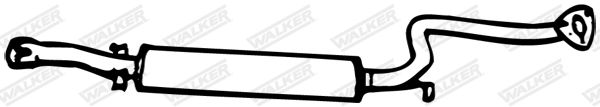WALKER 13613 Centre Muffler