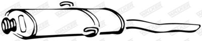 Rear Muffler WALKER 13639