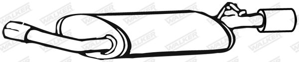 WALKER 13751 Rear Muffler