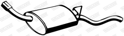 Rear Muffler WALKER 13788