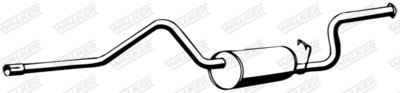 Rear Muffler WALKER 13822