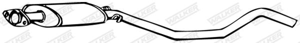 WALKER 13863 Centre Muffler