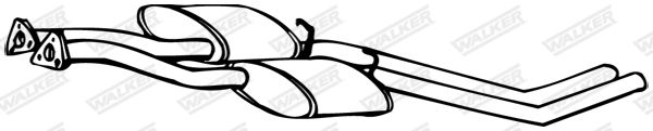 WALKER 13887 Centre Muffler