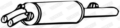 Rear Muffler WALKER 13888