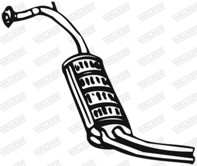 Rear Muffler WALKER 13899