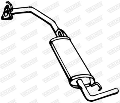 Rear Muffler WALKER 13903