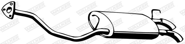 WALKER 13948 Rear Muffler