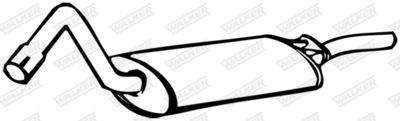 Rear Muffler WALKER 13957