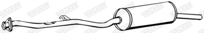 Rear Muffler WALKER 14000