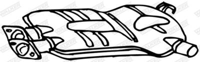 Centre Muffler WALKER 14016
