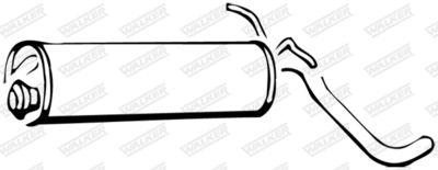 Rear Muffler WALKER 14033