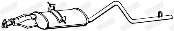 WALKER 14043 Centre Muffler