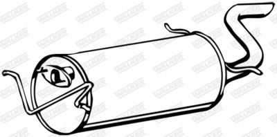 Rear Muffler WALKER 14087