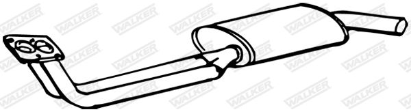 WALKER 14119 Front Muffler