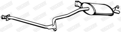 Rear Muffler WALKER 14152