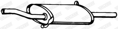 Rear Muffler WALKER 14164