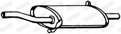 Rear Muffler WALKER 14172