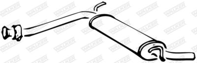 Front Muffler WALKER 14246