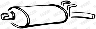 Rear Muffler WALKER 14248