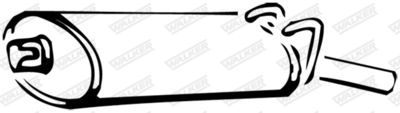 Rear Muffler WALKER 14253