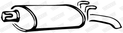 Rear Muffler WALKER 14257