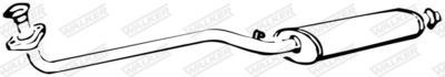 Front Muffler WALKER 14268