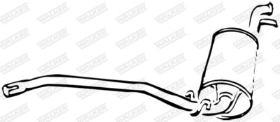 Rear Muffler WALKER 14284