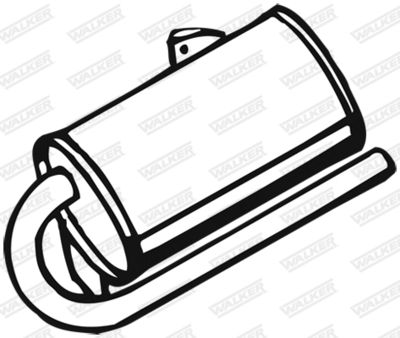 Rear Muffler WALKER 14286