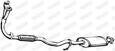 Front Muffler WALKER 14336