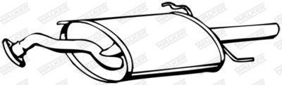 Rear Muffler WALKER 14350