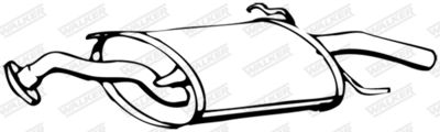Rear Muffler WALKER 14353