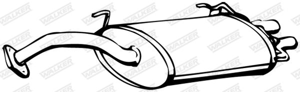 WALKER 14377 Rear Muffler