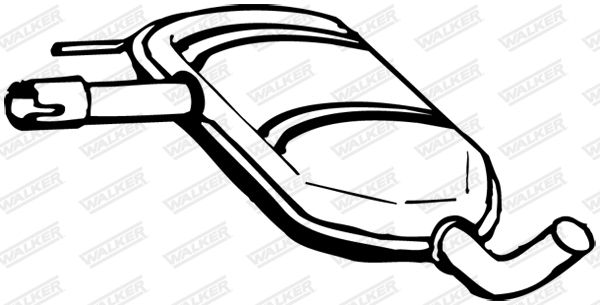 WALKER 14445 Centre Muffler